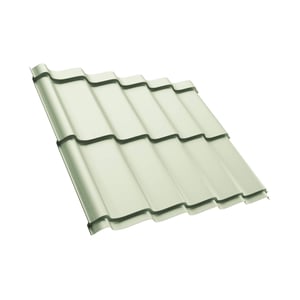Dakpanplaat Szafir 350/15 Grijswit, 0,50 mm staal, polyestercoating, hoofdweergave