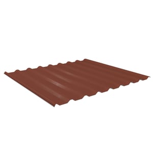Damwandplaat 20/1100 | Dak | Staal 0,50 mm | 35 µm Mattpolyester | 75 - Terracotta