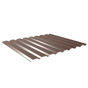 Damwandplaat 20/1100 Notenbruin (RAL 8011) 0,75 mm, hoofdweergave