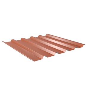 Damwandplaat 35/207 Koperbruin, 0,40 mm staal, 25 µm polyestercoating, hoofdweergave