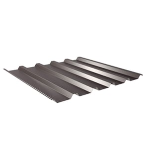 Damwandplaat 35/207, Chocoladebruin (RAL 8017), 0,75 mm dik, 25 µm polyester coating
