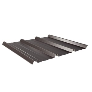 Damwandplaat 45/333 | Dak | Staal 0,63 mm | 25 µm Polyester | 8017 - Chocoladebruin