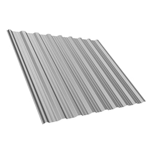 Damwandplaat T18DR Zilver-Metallic, 0,50 mm staal, 25 µm polyester coating, hoofdweergave