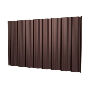 Damwandplaat T18DR wand chocoladebruin RAL 8017, hoofdweergave van het profiel