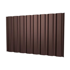 Damwandplaat T18DR 0,75 mm staal Chocoladebruin, hoofdaanzicht