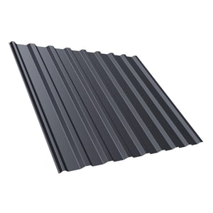 Damwandplaat T20M grafietgrijs, 0,50 mm, 25 µm polyester, hoofdaanzicht
