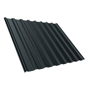Damwandplaat T20M in antracietgrijs (RAL 7016), 0,63 mm staal, 25 µm polyester coating