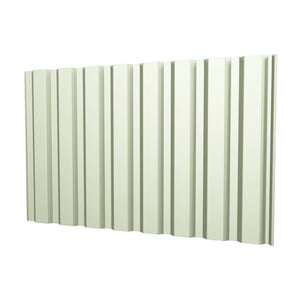 Damwandplaat T20M, grijswit (RAL 9002), 0,75 mm staal, PURLAK® coating, hoofdaanzicht