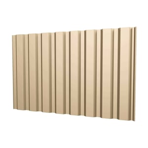 Damwandplaat T20M wand, 0,75 mm staal, licht ivoorkleurig (RAL 1015), 25 µm polyestercoating, hoofdweergave