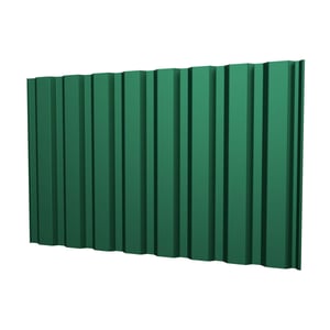 Damwandplaat T20M wand mosgroen (RAL 6005) van 0,75 mm staal met 25 µm polyestercoating