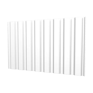 Damwandplaat T20M wand Zuiverwit (RAL 9010) 0,75 mm, hoofdaanzicht