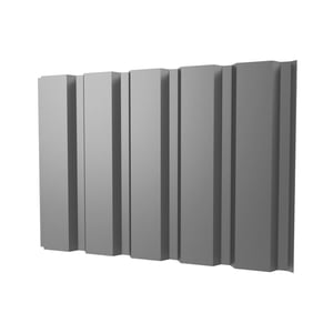 Damwandplaat T35/207M Zilver-Metallic, 0,50 mm staal, 25 µm polyester coating, hoofdweergave