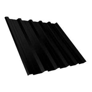 Damwandplaat T35DR Gitzwart RAL 9005, 0,50 mm, 50 µm PURLAK coating, hoofdweergave