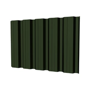 Damwandplaat T35DR wand 0,50 mm in groen (RAL 6010) PURMAT® coating, hoofdweergave