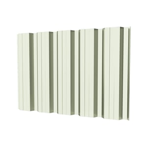 Damwandplaat T35DR Grijswit, 0,63 mm, hoofdweergave van de profilering