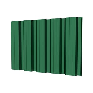 Damwandplaat T35DR wand Mosgroen, 0,75 mm, 25 µm polyester, hoofdaanzicht