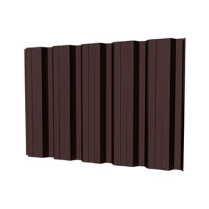 Damwandplaat T35DR wand chocoladebruin RAL 8017, 0,75 mm, 25 µm polyestercoating