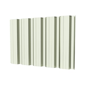 Damwandplaat T35DR wand Grijswit, 0,75 mm staal, polyester coating, vrijstaand
