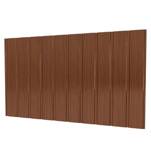 Damwandplaat T7M | Gevel | Staal 0,50 mm | 25 µm Polyester | Houtlook - Eiken