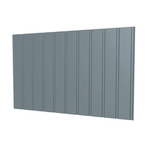 Damwandplaat T7M Pelsgrijs RAL 7000, 0,50 mm staal, 25 µm polyestercoating, hoofdaanzicht