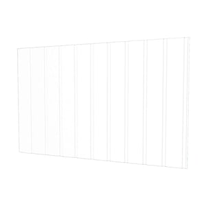 Damwandplaat T7M wand, 0,50 mm staal, zuiverwit RAL 9010, hoofdweergave van de profielstructuur
