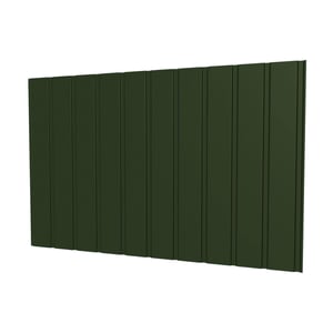 Damwandplaat T7M wand Chroomoxydegroen, 0,75 mm, hoofdweergave van de profielstructuur