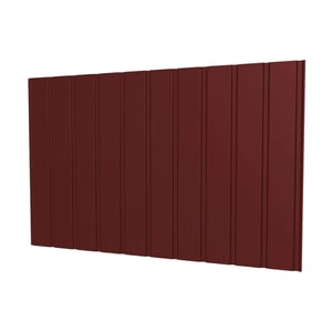 Damwandplaat T7M wand, Roodbruin RAL 8012, 0,75 mm dikte, hoofdweergave