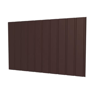 Damwandplaat T7M wand Chocoladebruin RAL 8017, 0,75 mm, hoofdaanzicht