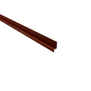 Sokkelprofiel staal 0,50 mm Terracotta, hoofdaanzicht van het profiel