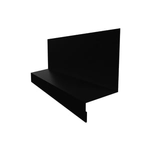 Dorpel | Typ 1 | 4 cm x 2,4 cm x 2,5 cm x 2,00 m | Staal 0,50 mm | 50 µm PURLAK® | 9005 - Gitzwart
