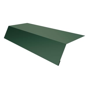 Dakgootprofiel mosgroen RAL 6005 van staal 0,50 mm, 25 µm polyestercoating, hoofdaanzicht
