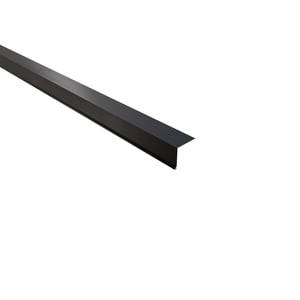 Dakgootprofiel donkergrijs, 0,50 mm staal, 35 µm matpolyester coating, schuin van boven