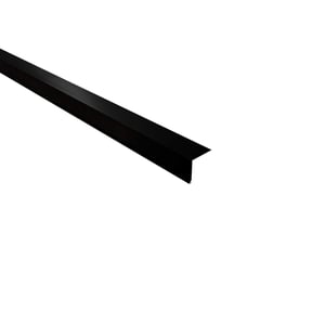 Dakgootprofiel staal 0,50 mm zwart RAL 9005, 35 µm matpolyester coating, hoofdaanzicht