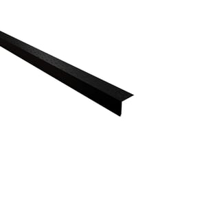 Dakgootprofiel Gitzwart RAL 9005 van staal 0,50 mm, 80 µm Shimoco coating, schuin van boven