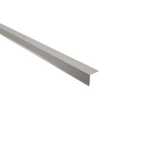 Dakgootprofiel Zilver-Metallic, 0,50 mm staal, bovenaanzicht schuin