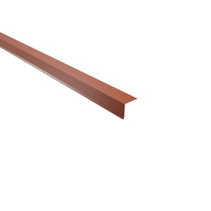 Druiplijst | 5 x 5 cm | 95° | Staal 0,63 mm | 25 µm Polyester | 8004 - Koperbruin