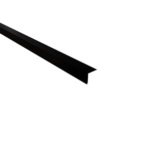 Dakgootprofiel 0,50 mm staal zwart matpolyester hoofdaanzicht