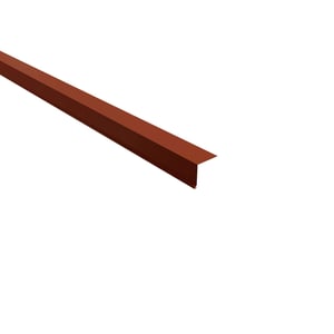 Dakgootprofiel 0,50 mm staal terracotta, 95 graden hoek, hoofdweergave