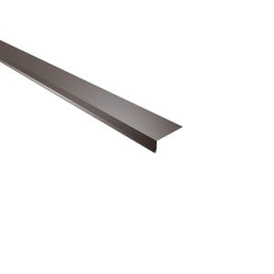 Dakgootprofiel Sepiabruin (RAL 8014) 0,50 mm, hoofdaanzicht schuin van boven