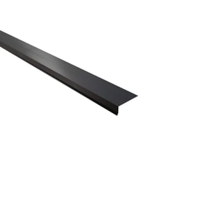 Dakgootprofiel donkergrijs, 0,50 mm staal, matpolyester coating, hoofdaanzicht schuin van boven