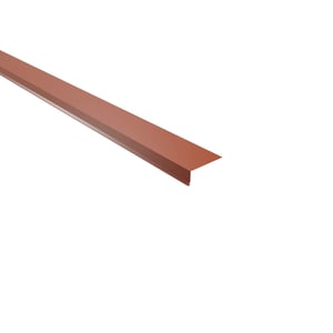 Dakgootprofiel koperbruin, 0,63 mm staal, 25 µm polyestercoating, hoofdaanzicht schuin van boven