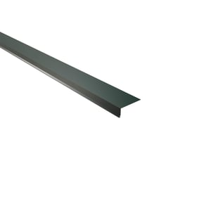 Dakgootprofiel aluminium mosgroen, 0,70 mm, 25 µm polyester coating, hoofdaanzicht