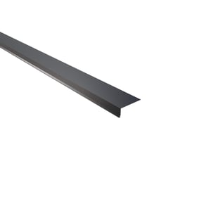 Dakgootprofiel aluminium antracietgrijs 0,70 mm, 95 graden gebogen, hoofdaanzicht
