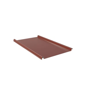 Staande felsplaat 33/500-LE, Roodbruin (RAL 8012), 0,50 mm, bovenaanzicht