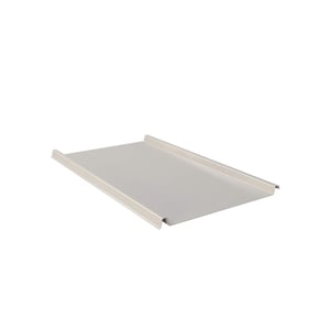 Staande felsplaat 33/500-LE, Grijswit (RAL 9002), 0,75 mm staal, 25 µm polyestercoating, hoofdaanzicht