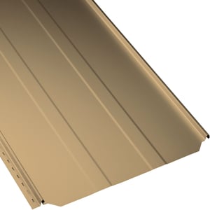 Staande felsplaat PD-510-S trapezium Zandgeel (RAL 1002) hoofdweergave, 0,50 mm staal, 25 µm polyester