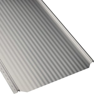 Felsplaat PD-510-S Micro, Grijswit RAL 9002, 0,50 mm, detail van de microprofilering