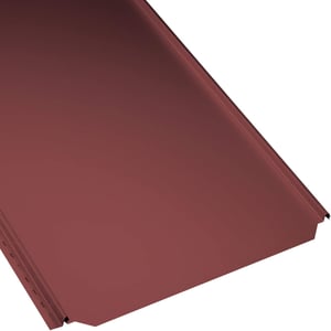 Staande felsplaat PD-510-S vlak, kersrood, 0,50 mm staal, hoofdweergave van de profielplaat