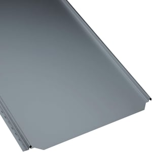 Staande felsplaat PD-510-S Vlak, Pelsgrijs RAL 7000, 0,50 mm, hoofdweergave