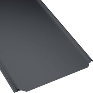 Staande felsplaat PD-510-S Vlak, Antracietgrijs RAL 7016, 0,50 mm staal, 25 µm polyester coating, hoofdaanzicht